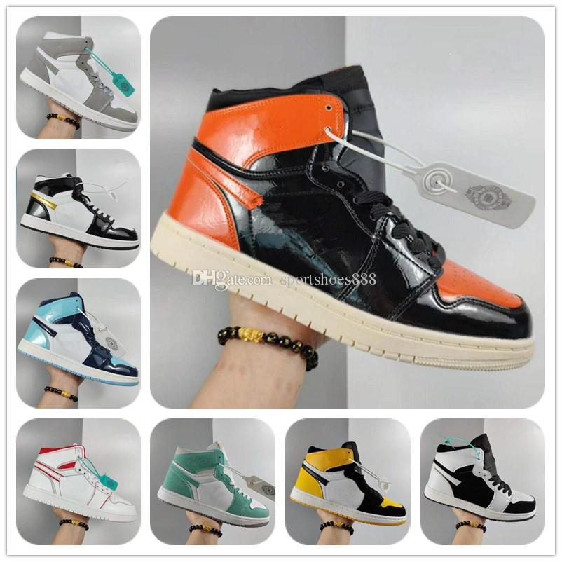 

Brand Men's and Women's Sneakers Trainers Fashion 1s High Top Leather Casual Flat Shoes Unisex Zapatillas Skateboard Sports Shoes 36-44