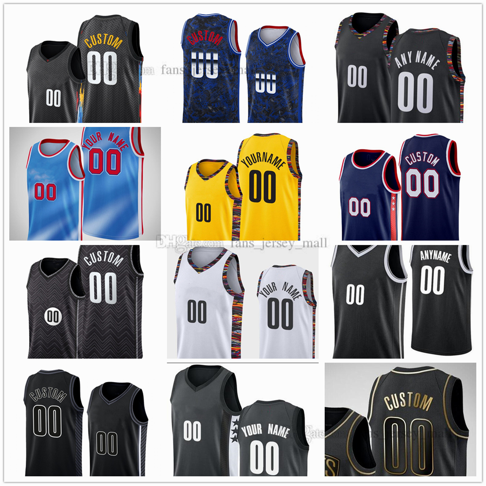 

Custom Printed 2023 New Basketball Jerseys Kevin Irving Ben 10 Simmons Joe Harris 00 Royce Seth Curry Cameron 24 Thomas Day'Ron harpe Durant Kyrie 14 Kessler Edwards