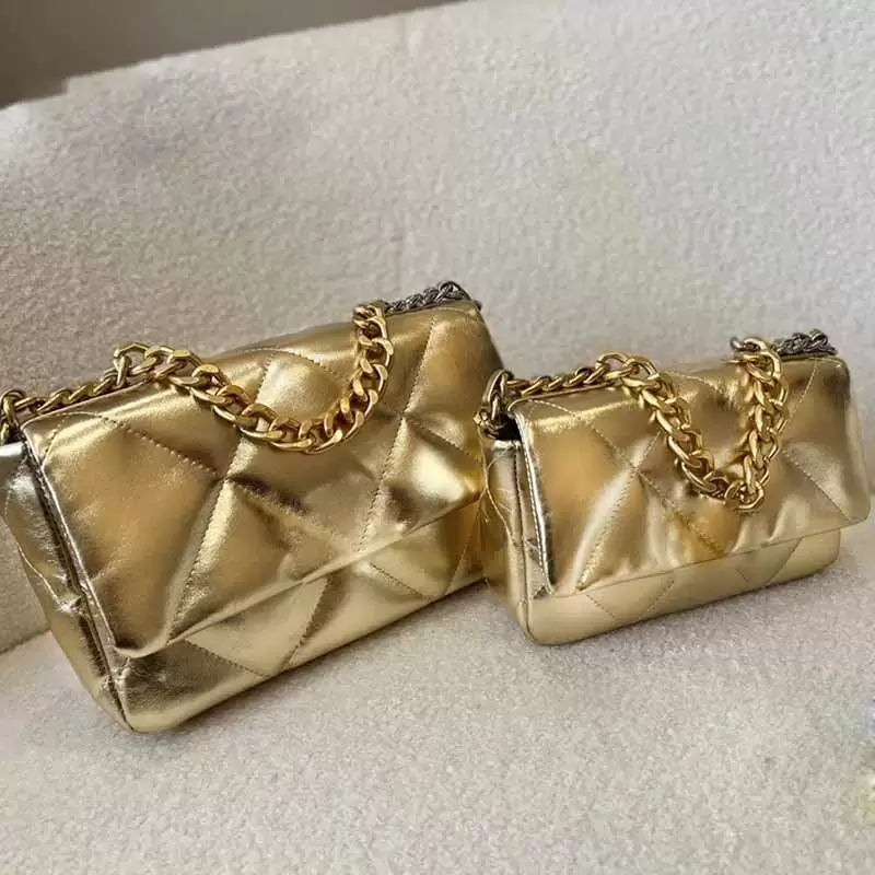 

Womens Flap Crossbody Designer Bags Golden Sheepskin Classic Handbags Gold-Tone Metal Thick Handheld Chains Mini Totes Bags Shoulder Bag Handbag For Women 23/26C W26, Extra freight