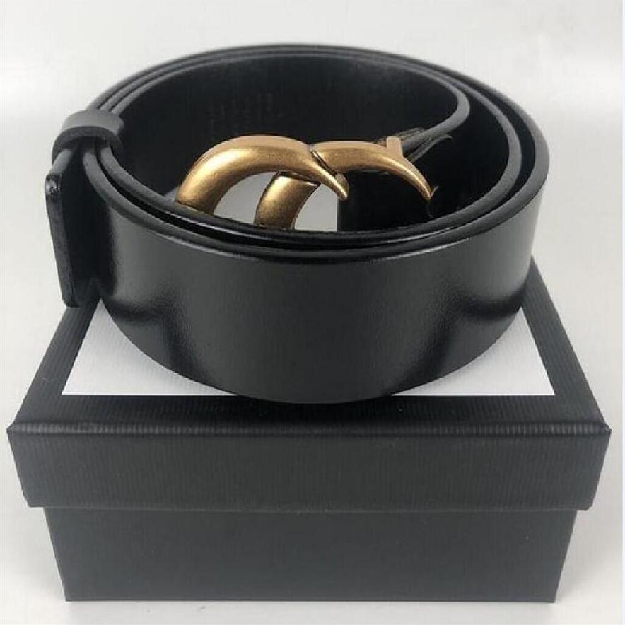 Fashion Male Belt Genuine Leather Men Belts High Quality Smooth Buckle Female Belts For Women Hip Belt Jeans with box 3.8cm2369