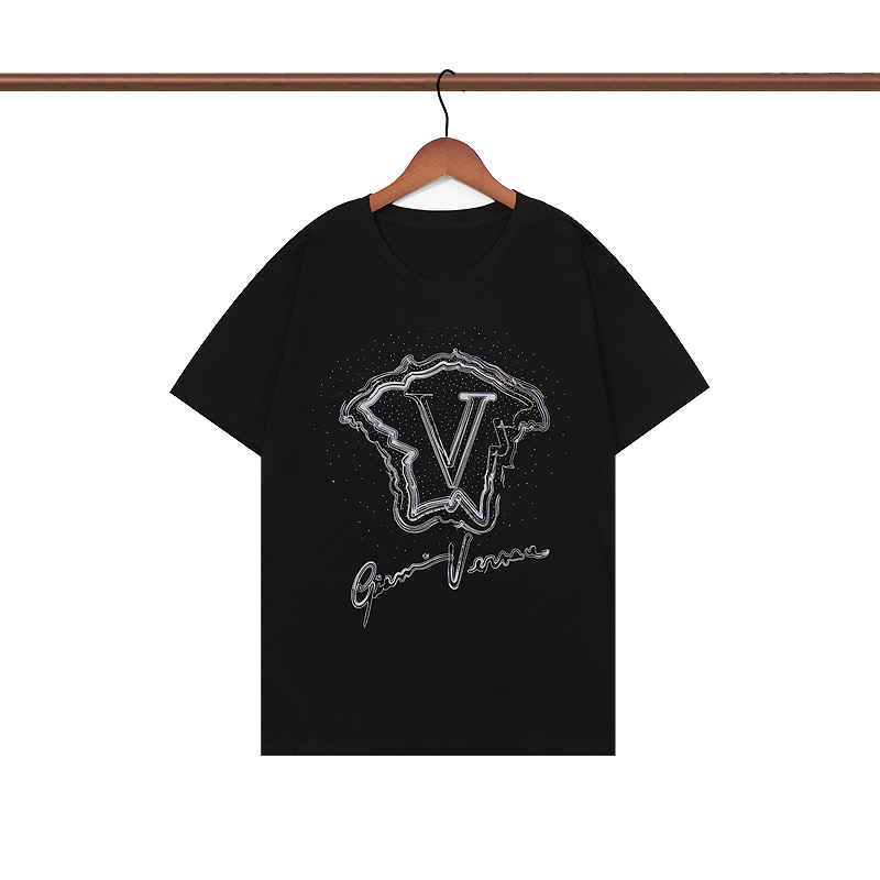 

mens Womens Designer T shirts Printed Fashion mans T-shirts Top Quality Cotton Casual Tee Short Sleeve Luxury Hip Hop Streetwear T-Shirts, White