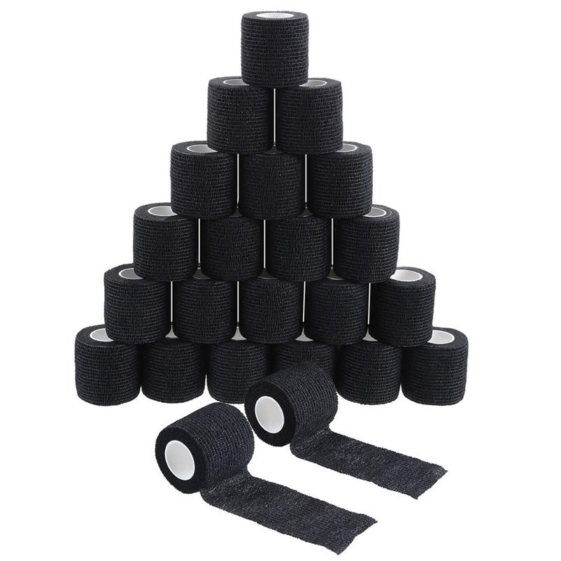 

Black Tattoo Grip Bandage Cover Wraps Tapes Nonwoven Breathable Self Adhesive Finger Wrist Protection Tattoo Accessories251p