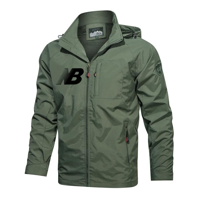

Men's Jackets Autumn Men's Trend Casual Hooded Spring And Printed TopsMen's, Black