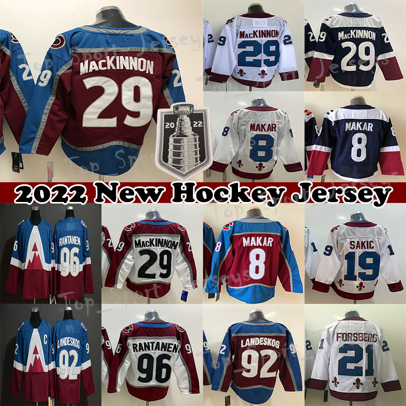 

Colorado''Avalanche'' hockey jersey 29 Nathan MacKinnon 8 Cale Makar 96 Mikko Rantanen 92 Gabriel Landeskog 19 Joe Sakic Men Kids Women jerseys, White mens