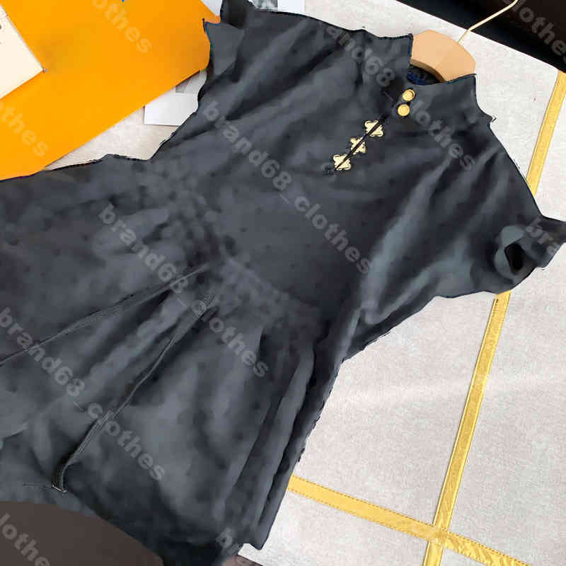

22ss women Ruffle shirts shorts Two Piece Pants logo embossed tanks high quality louisclothing brand sports tracksuit luxury female Apparel album