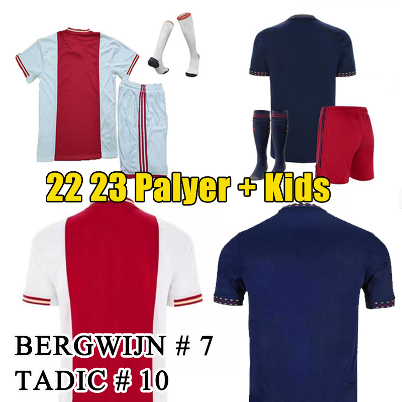 

22 23 TADIC Soccer Jersey BASSEY BERGHUIS HALLER BLIND KLAASSEN TAYLOR AJAXSASD football shirts men kids uniforms BERGWIJN CRUYFF, 1 home
