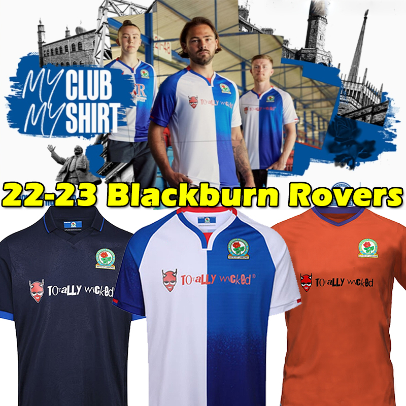 

22/23 Blackburn soccer jersey Rovers Gallagher retro HOLTBY 1994 1995 Shearer Sutton RIPLEY Bereton Dack Lenihan 2021 2022 Football Shirt Jerseys, 22-23 home