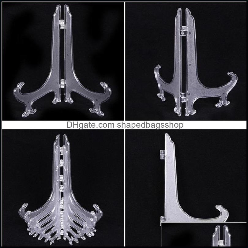 

Novelty Items Home Decor Garden Wholesale Tall Clear Frosted Plastic Display Stand Easels Or Plate Holders Dinner Plates Pictures Phone Fr