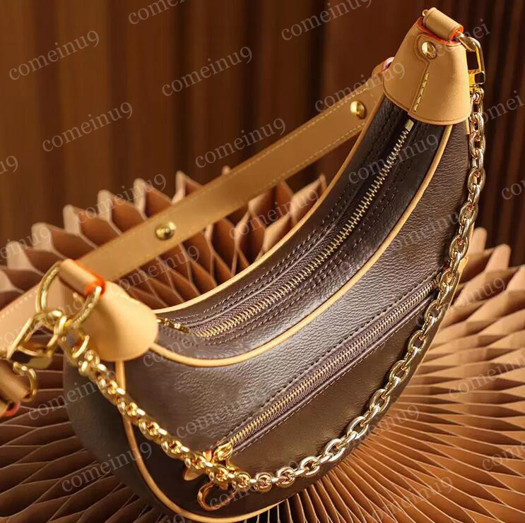 

Vintage Designer Half round bag Oxide Leather Womens Crossbody Shoulder Chain Bags Zipper Handbags Ladies Clutch Handle Tote Purse Mix Styles High QUALITY, Gift paper bag