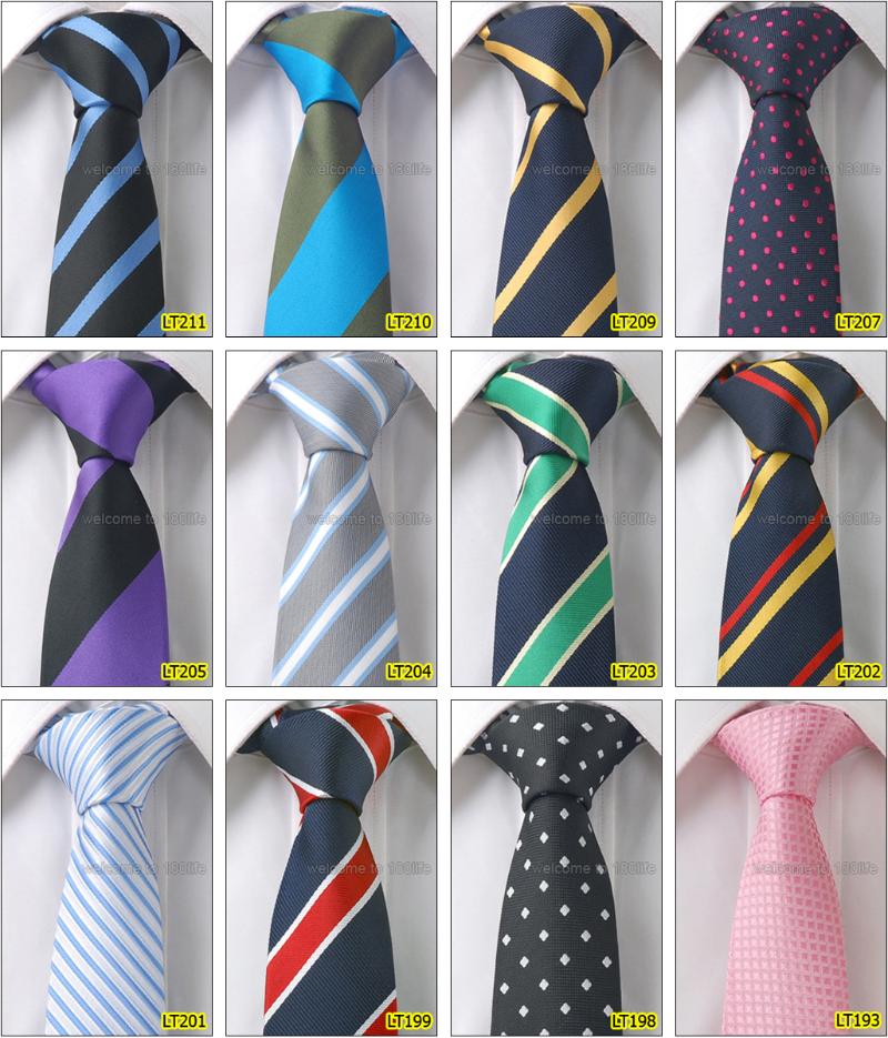 

Bow Ties Wholesale 5 PCS One Set Men Jacquard Woven Skinny Slim Narrow 2.5" Necktie 6.5 Cm Neckwear Groom Wedding Party Tie