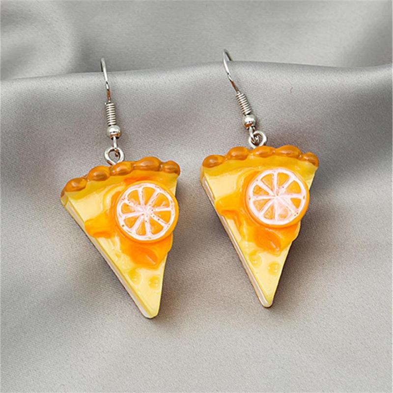 

Dangle & Chandelier Cute Simulation Fruit Cake Hanging Earrings For Teens Girl Unusual Soft Resin Jelly Piercing Ear Rings Kolczyki Aretes C