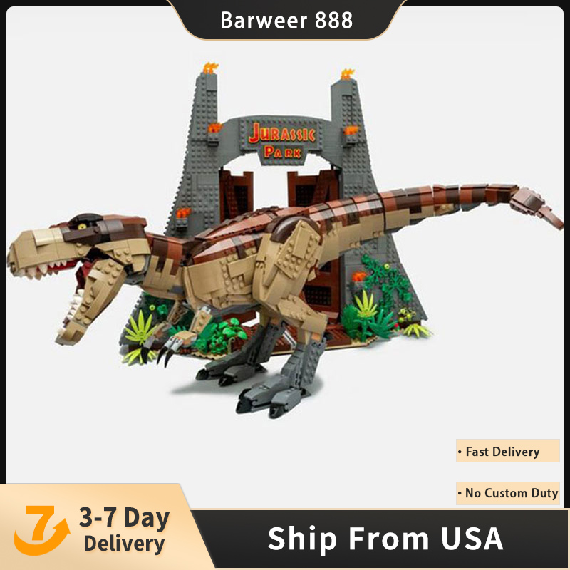 

11338 Movie & Games Series Jurassic Park Blocks T. Rex Rampage 3156Pcs Bricks Model Building Kits Compatible 75936