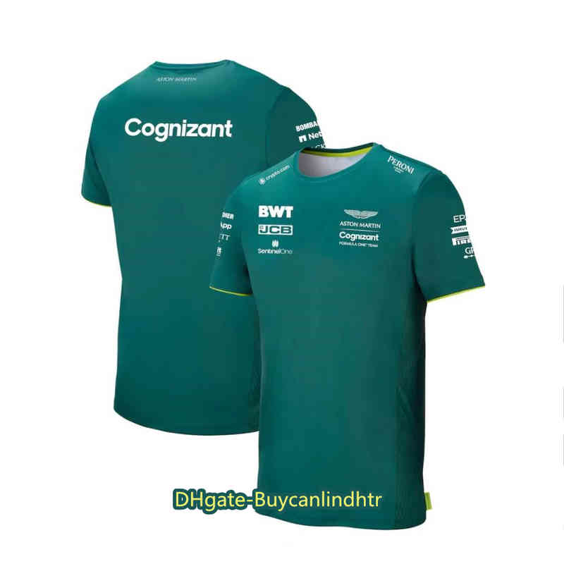 

2022 Summer New Formula One Short Sleeve Aston Martin Cognizant F1 Team T Shirt Fans Outdoor Oversized Tops Men T-shirt NVZ8