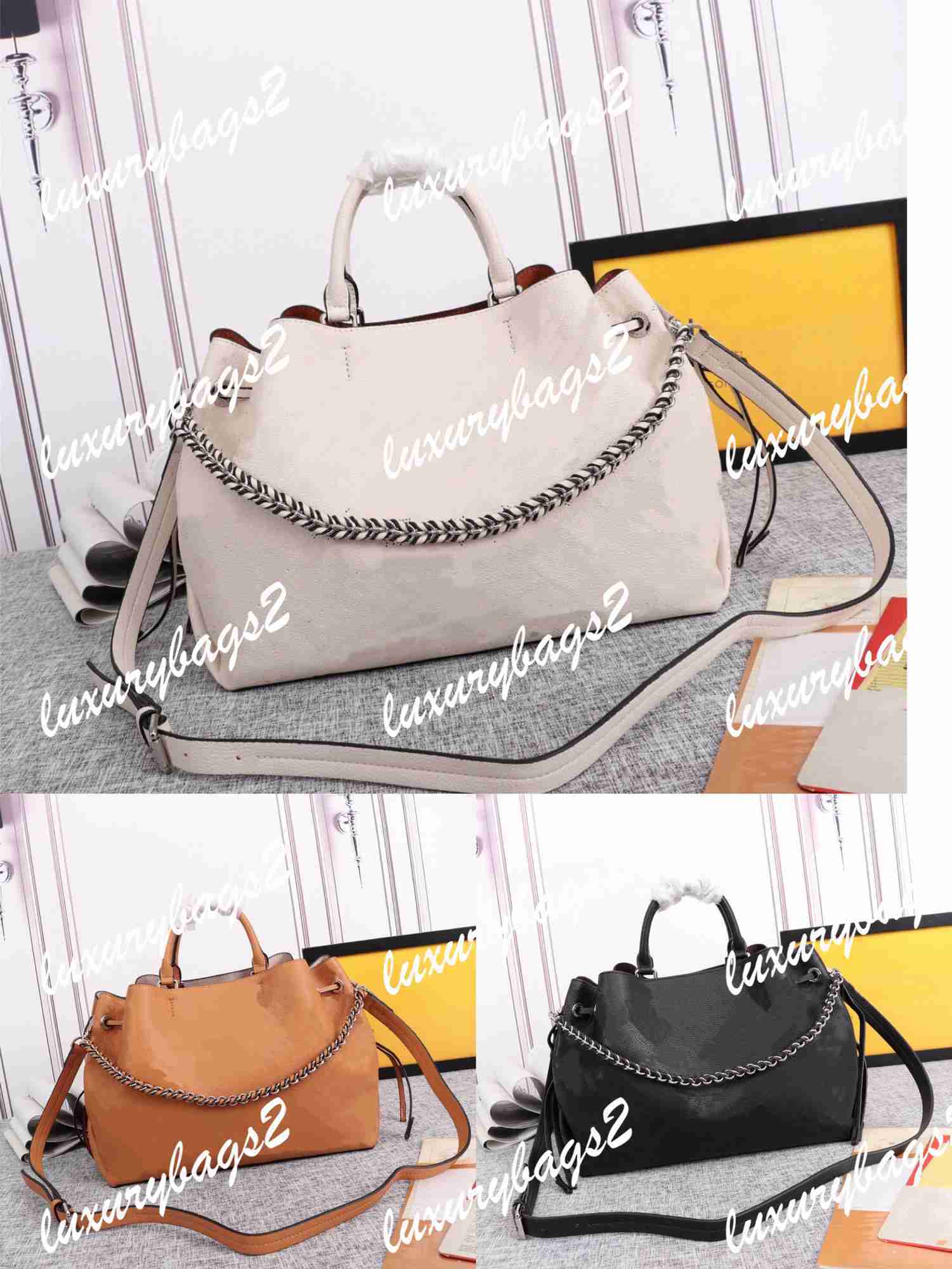 

5A Woman Crossbady Tote Bags Totes Designer Handbag Women 32cm Genuine Leather 3 Colors High Quality With Logo 59655 Designers Purses Handbags, Black