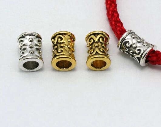

Tibetan Silver tube Antique Loose Bead Spacer Beads Connectors for DIY Jewelry Making bracelet s54y23