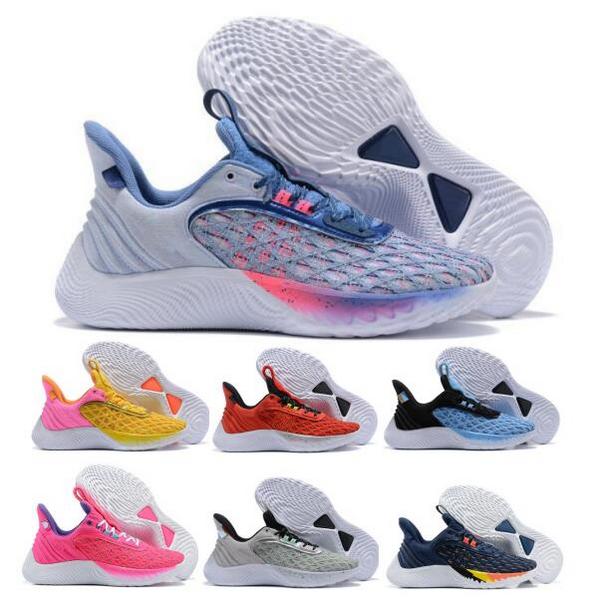 Currys Flow 9 Purple Basketball Shoes Sneakers 2022 Designer Men Women Street Pack Wapp Le jour de jeu Nous croyons que Elmo joue Big Count It Tr