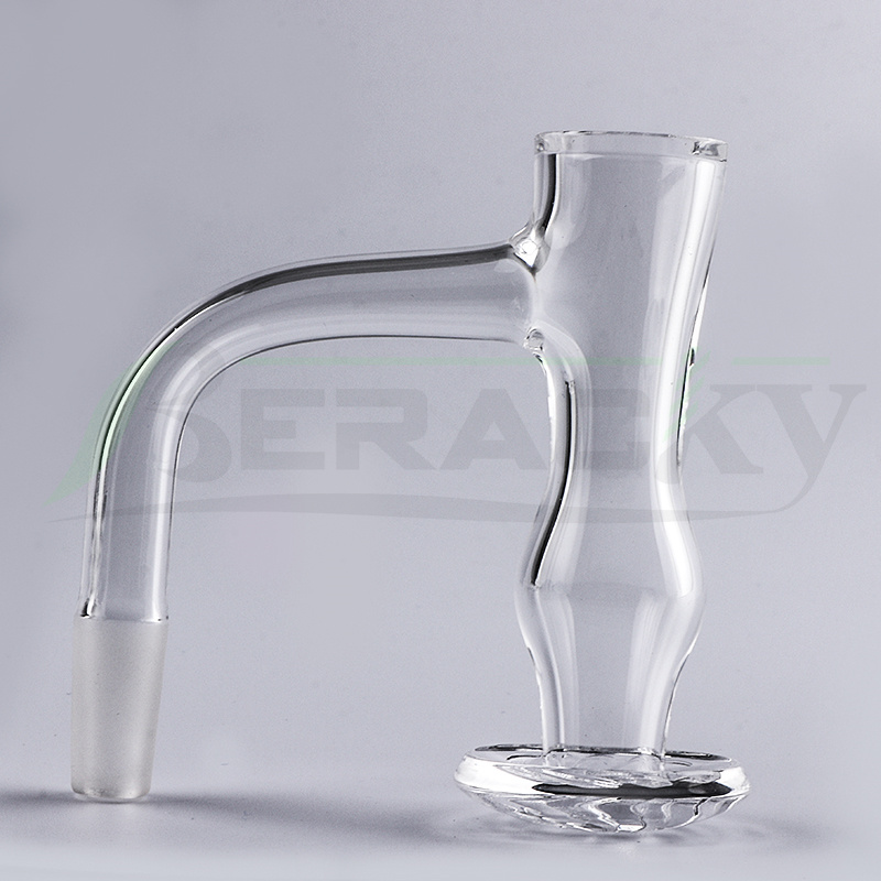 

Beracky Full Weld Beveled Edge Quartz Smoking Blender Banger 20mmOD Unique Seamless Welded Heady Terp Slurper Quartz Nails For Glass Water Bongs Dab Rigs Pipes