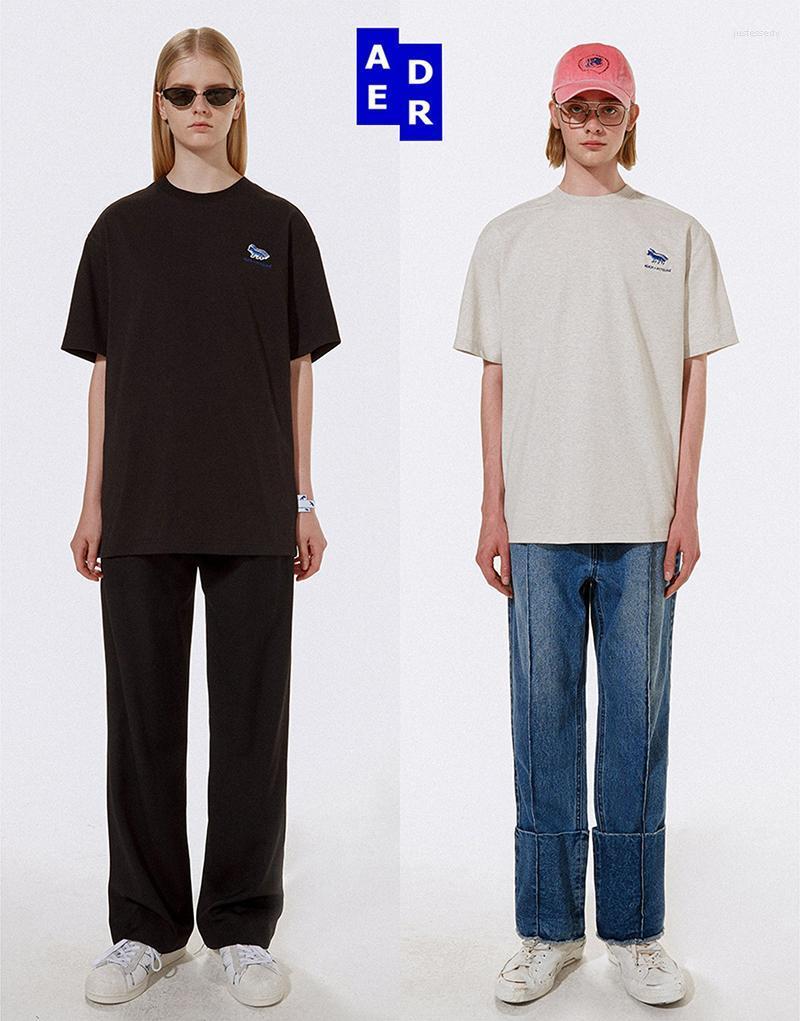 

Men's T-Shirts Summer Preppy Style Ader Error Embroidered Letter Loose Round Neck T-shirt Printed Cotton Women Men T-shirtMen's Just22, 31