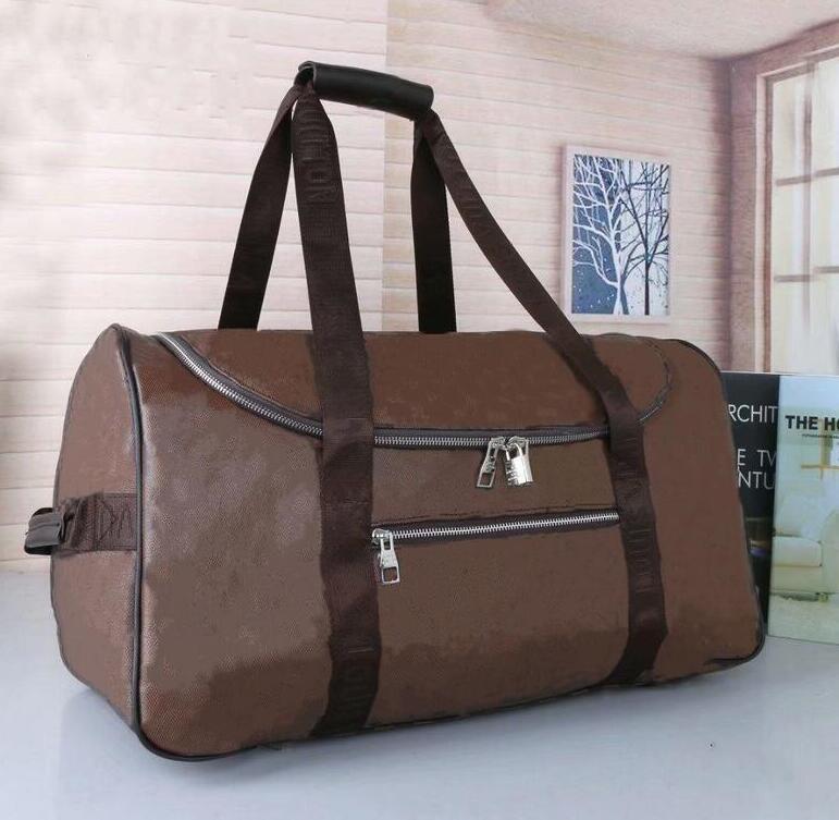 

Fashion Mens Duffel Bags Luxurious women travel luggage duffle bag Black flower Designer handbags large capacity sport SIZE 55CM #413 high quality, 38