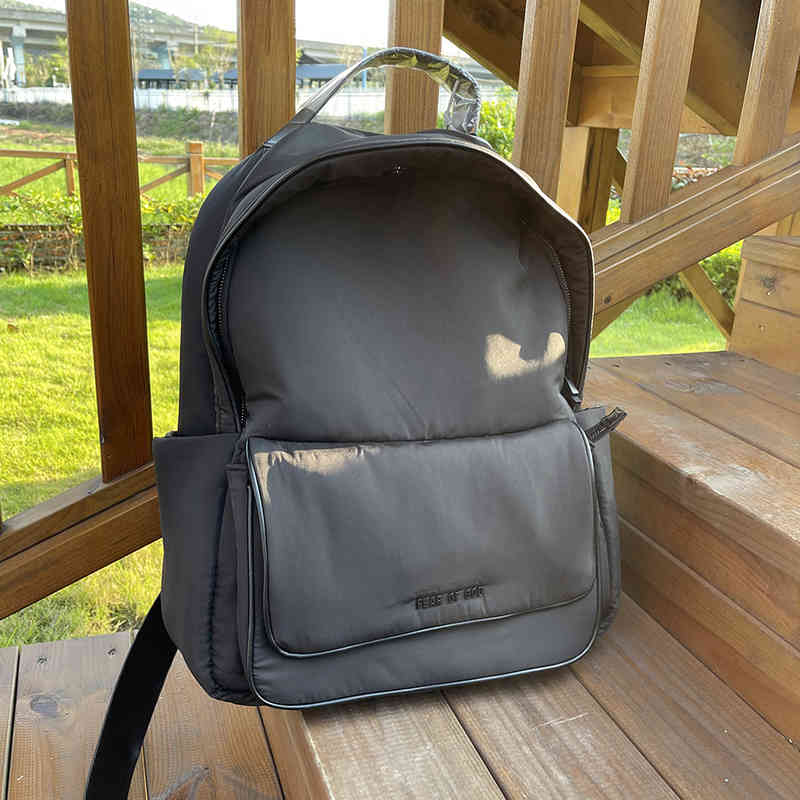 

High Street Fog Shoulder of 7c Season 7 Nylon Backpack Sports Bag Single Shoulder Bag Messenger, Double thread 108 backpack black