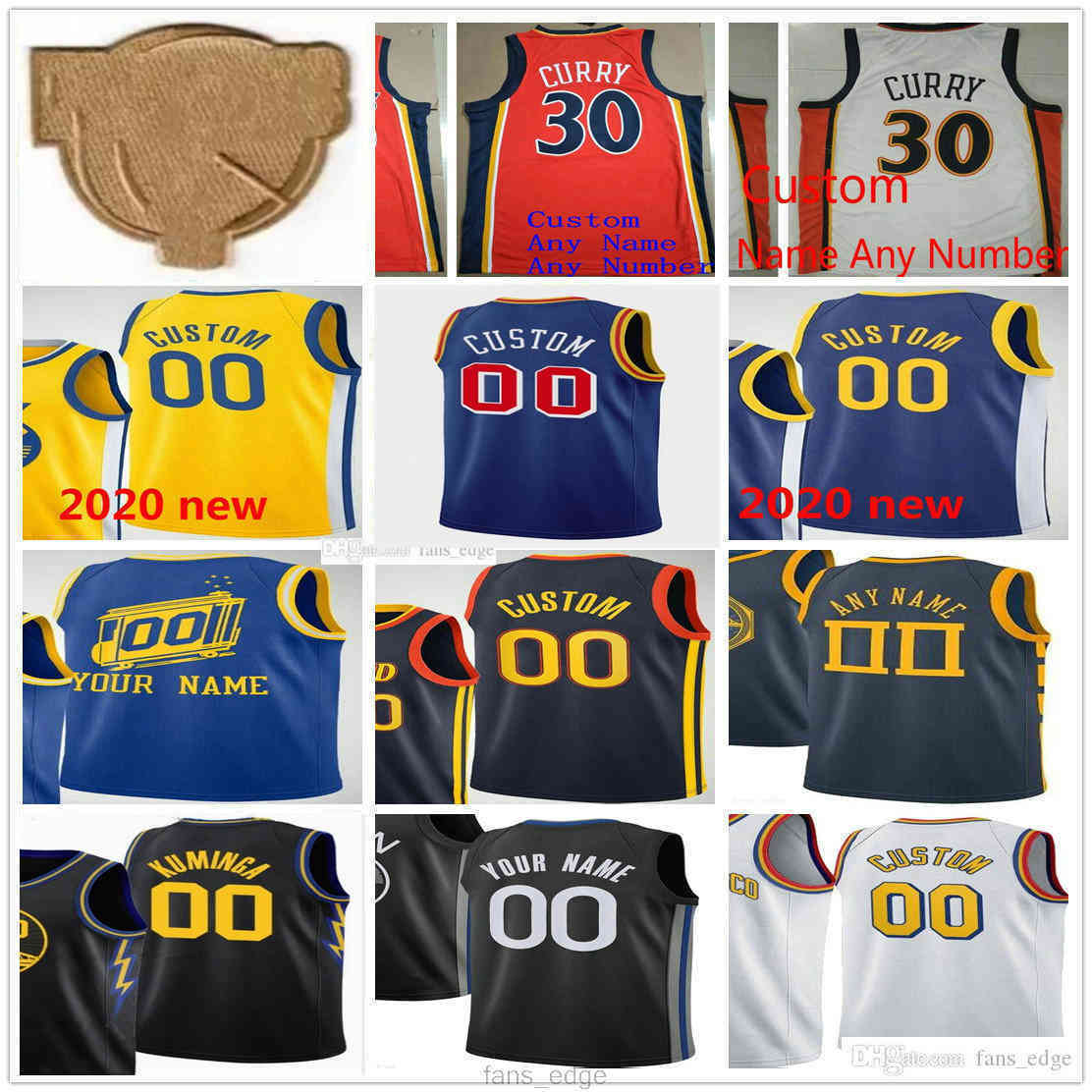 

Finals Patch Custom Printed 30 Stephen Klay Curry 11 Thompson 3 Poole Draymond 23 Green Andrew 22 Wiggins Men Women Youth Kids Basketball Jerseys, Black