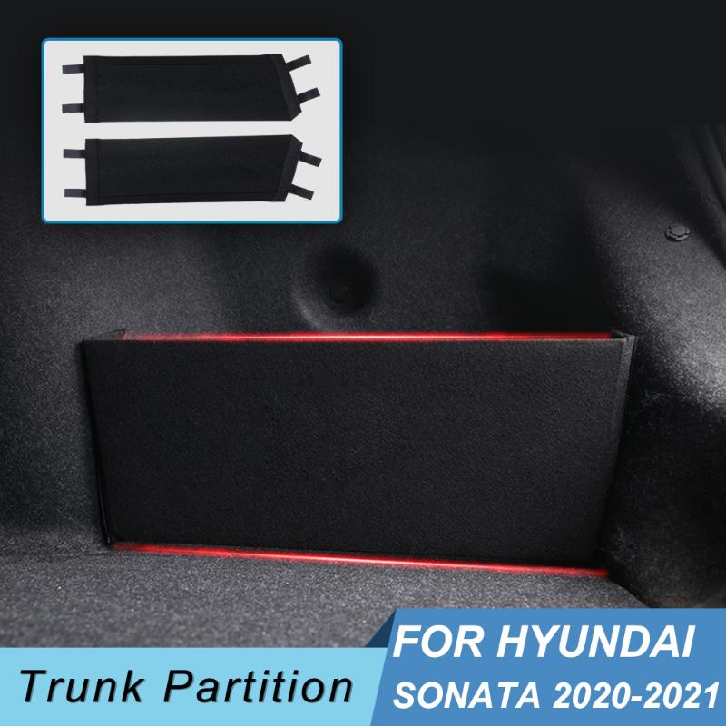 

Car Organizer For Sonata DN8 2022-2022 Accessories Flannel Auto Trunk Side Storage Board Partition Plate Tail Box Shield