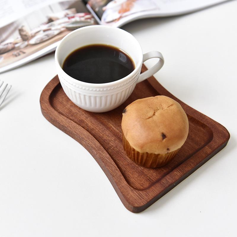 

Dishes & Plates Round Oval Square Tableware Wooden Plate Kitchen Bread Fruit Dessert Solid Wood Coffee Snack Tray Japanese Style Home, Round 12cm