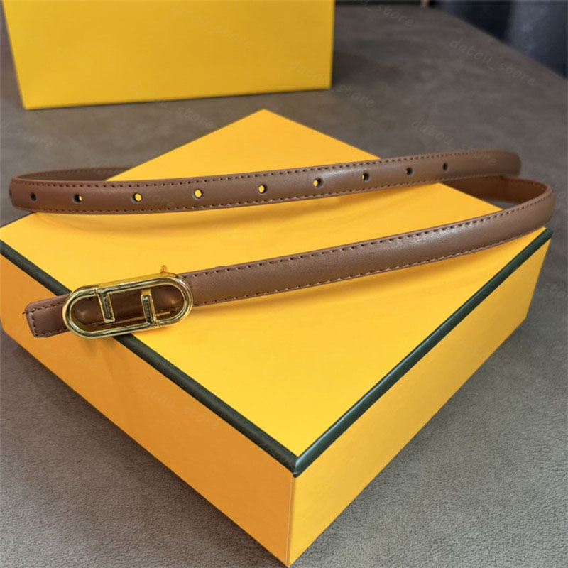 

Thin Leather Woman Belts Luxury Designer Mens Belt Fashion Cintura Ceintures For Women Gold Buckle Waistband 1.3cm Width Letter Belts F, Free
