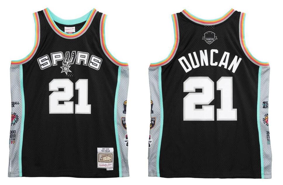 

Stitched Tim Duncan basketball Jersey S-6XL Mitchell & Ness 1997-2016 HOF Mesh Hardwoods Classics retro version Men Women Youth jerseys, Stitched jersey