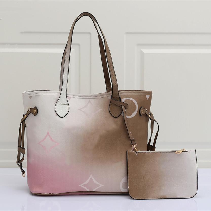 

Womens Designer Composite Louiseity Bag Viutonity MM Tote SPRING IN THE CITY Colorful Gradient Shoulder Bags Midnight Fuchsia Sunrise Pastel Sunset Kaki, Extra shipping