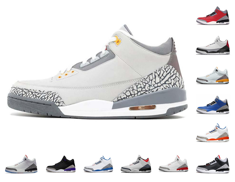 

2022 new Racer Blue 3 3S Basketball Shoes Mens Cool Grey A Ma Maniere UNC Fragment Knicks FREE THROW LINE Denim Red Black Cement Knicks Designer Trainer Sneakers, Please contact us