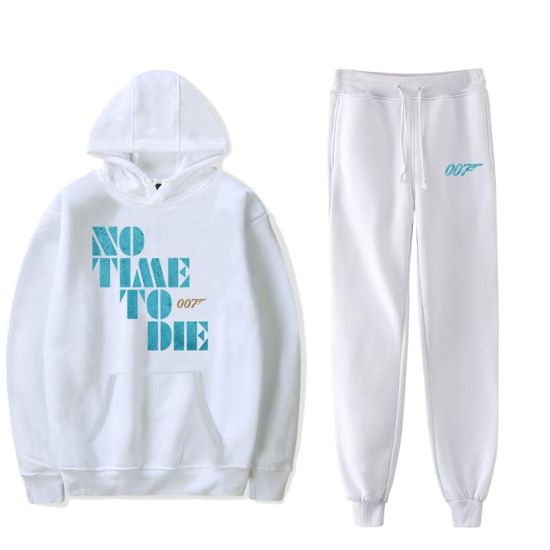 

Men's Tracksuits No Time To Die Printed Fashion Autumn Suit Hoodie Sweatshirt Ankle Pants Two-piece SetMen's, As shown