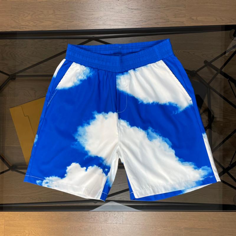 

Men's Shorts Summer Men's Classic Dyed Five-cent Pants Casual Sports Beach -2XLMen's, Blue