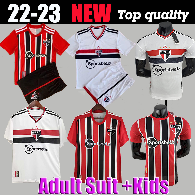 

Adult suit 22 23 Sao Paulo soccer jersey Fans player version 2022 2023 DANI ALVES men kids Kits Socks full sets Luciano Igor Gomes Pablo camisa footbal shirt