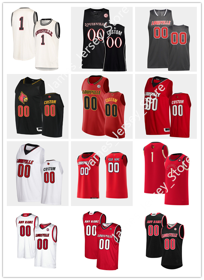 

2022 NCAA Custom sville Cardinal Stitched Basketball Jersey 33 Jor dan Nwora 10 Samuell Williamson 22 Aidan Igiehon 3 Jae'Lyn Withers 23 Steven Enoch 30 Ryan McMahon, 2021 black
