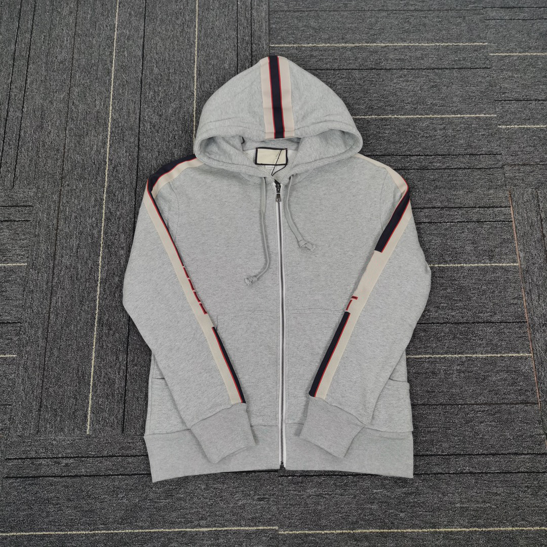 

Autumn and winter classic brand new fashion designer mens tracksuit~US Size Tracksuits~high-end cotton embroidery design luxury quality leisure sports tracksuit, Gray