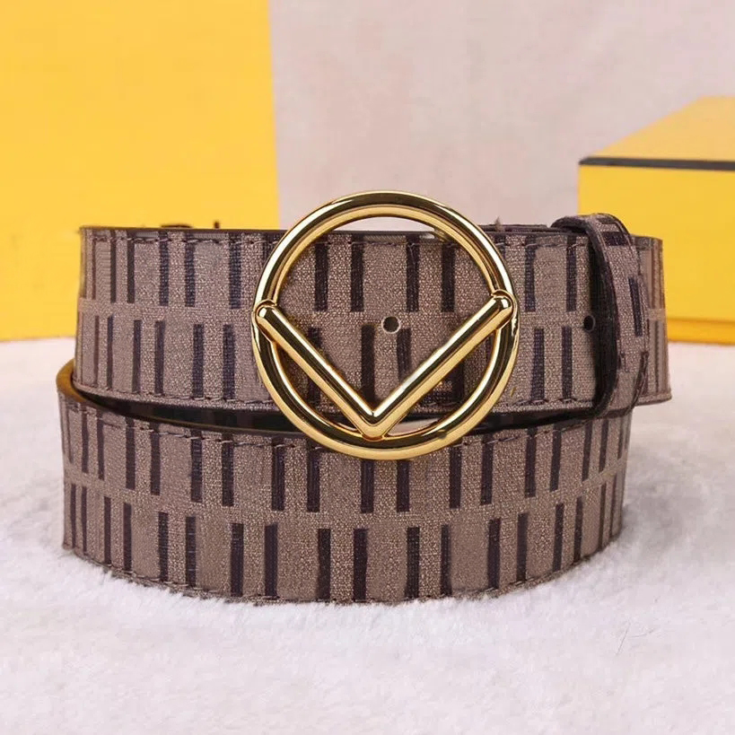 Mens Designer Ceinture Lettres Complètes Ceintures De Mode Pour Les Femmes De Luxe Or Boucle Lisse Largeur 3.8cm Ceintures En Cuir Véritable Cein