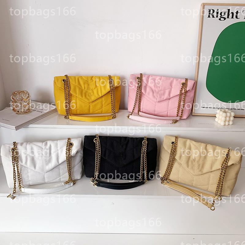 

Loulou Puffer Canvas Bags Fashion Handbags Underarm Bag High Quality Designer Bags Handbag Shoulder Crossbody Package, Black
