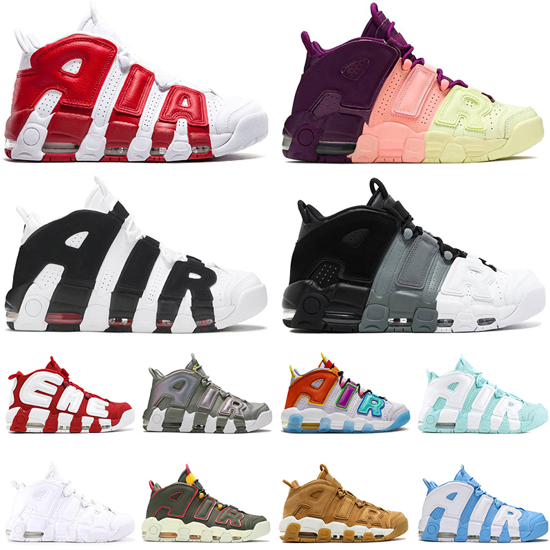 

Wholesale 2022 Mens Basketball Shoes Scottie Pippen for Men Women Black White Lucky Charms Gym Red Barely Green Uptempos Trainers Sneakers Size 36-45, No#15 red 36-46