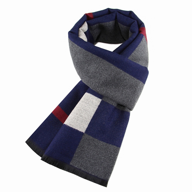 

Winter Warm Scarf Men Luxury Plaid Cashmere Scarves and Shawls Brand Casual Tassel Scarfs Man Business Tartan Scarf Pashmina