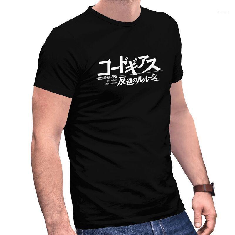 T-shirts pour hommes Streetwear Mens Code Geass T-shirt Lelouch Of The Rebellion Logo T-shirt à manches courtes en coton Tshirt Summer Anime Mang