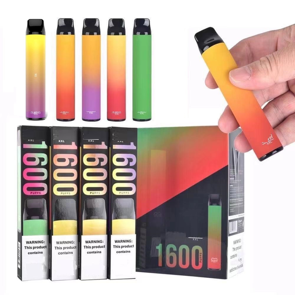 

1600 XXL Disposable E Cigarette Device All in one Vape Bar 6.5ml Pod 1000mAh Battery 5% Vapes Pen