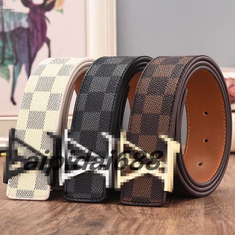 

Genuine Leather Promotional Automatic E Buckle Belt LVS Louisseity Viutonity Vuttons GGs, Hight quality