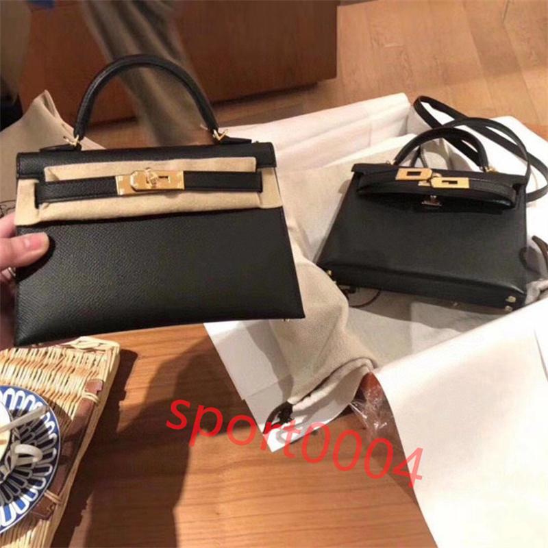 

High quality leather classic designer women's Handbag Shoulder Bag Style Mini strap horizontal Handbag Purse palm print a variety of new colors, Make up the difference