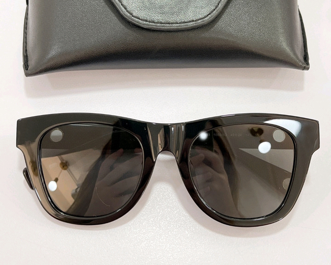 

Square Sunglasses Shiny Black/Dark Grey Lens Women Sun Glasses Sonnenbrille Gafas de sol top quality with Case Box