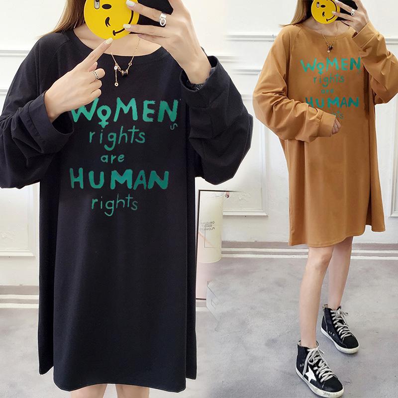 

Women's T-Shirt Plus Size 10XL150kg Autumn Women Clothing Tshirt Long Sleeve Home Loose Tees Cotton Letter Oversize Fat Underwear Tops T-shi, Black