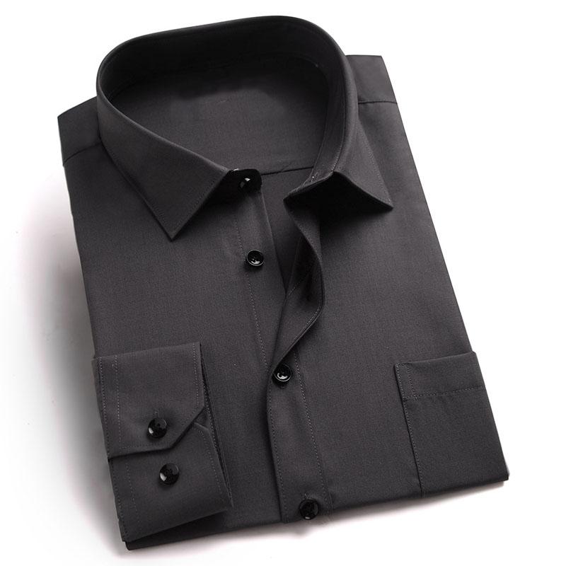 

Men's Casual Shirts Autumn Spring Men 10XL 9XL 8XL 7XL 6XL Bust 160cm Plus Size Shirt 8 ColorsMen's, White