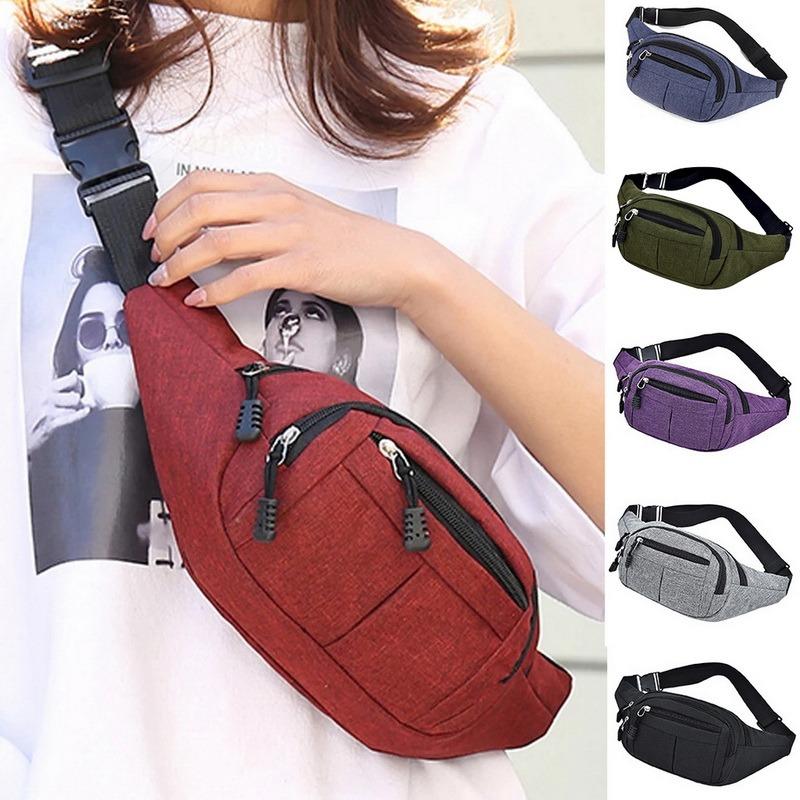 

Waist Bags Women Men Fashion Packs Heuptas Hip Bag Women's Waistband Banana Bolso CinturaWaist, Sky blue
