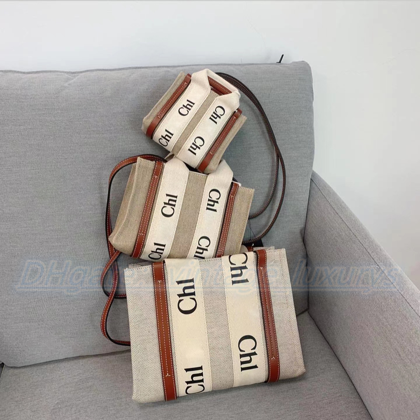 

Luxurys WOODY Designer Womens Shoulder Bag duffel mens wallet Canvas large tote lady bags pochette linen crossBody Purses Small Medium Beach Shopping Bag Handbag, Carton