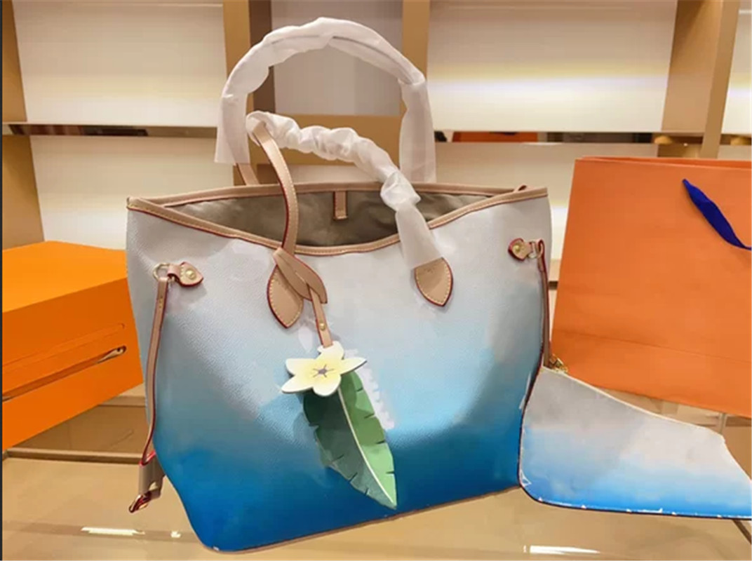 

Top quality fashion designer Women's cowhide leather tote bag glamour high quality shoulder handbags strap With H0670
